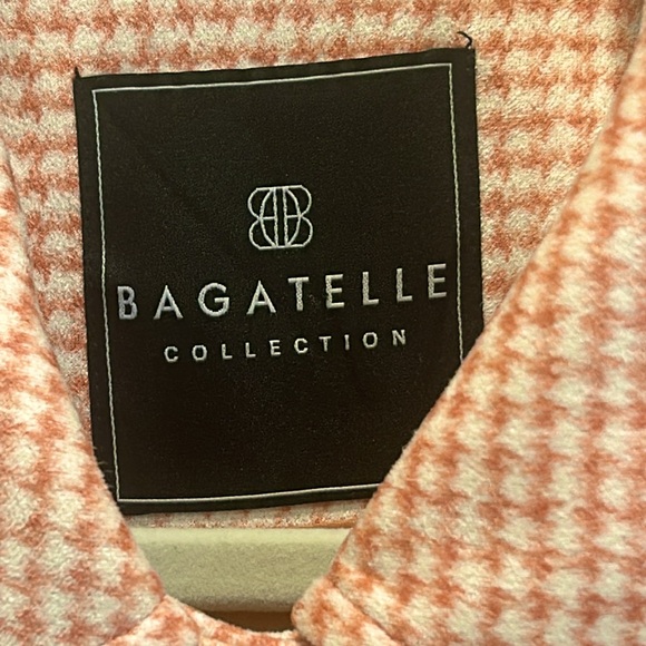 Bagatelle Collection Salmon Checked Soft No Wrinkle Work or Casual Jacket sz.L - Picture 3 of 8